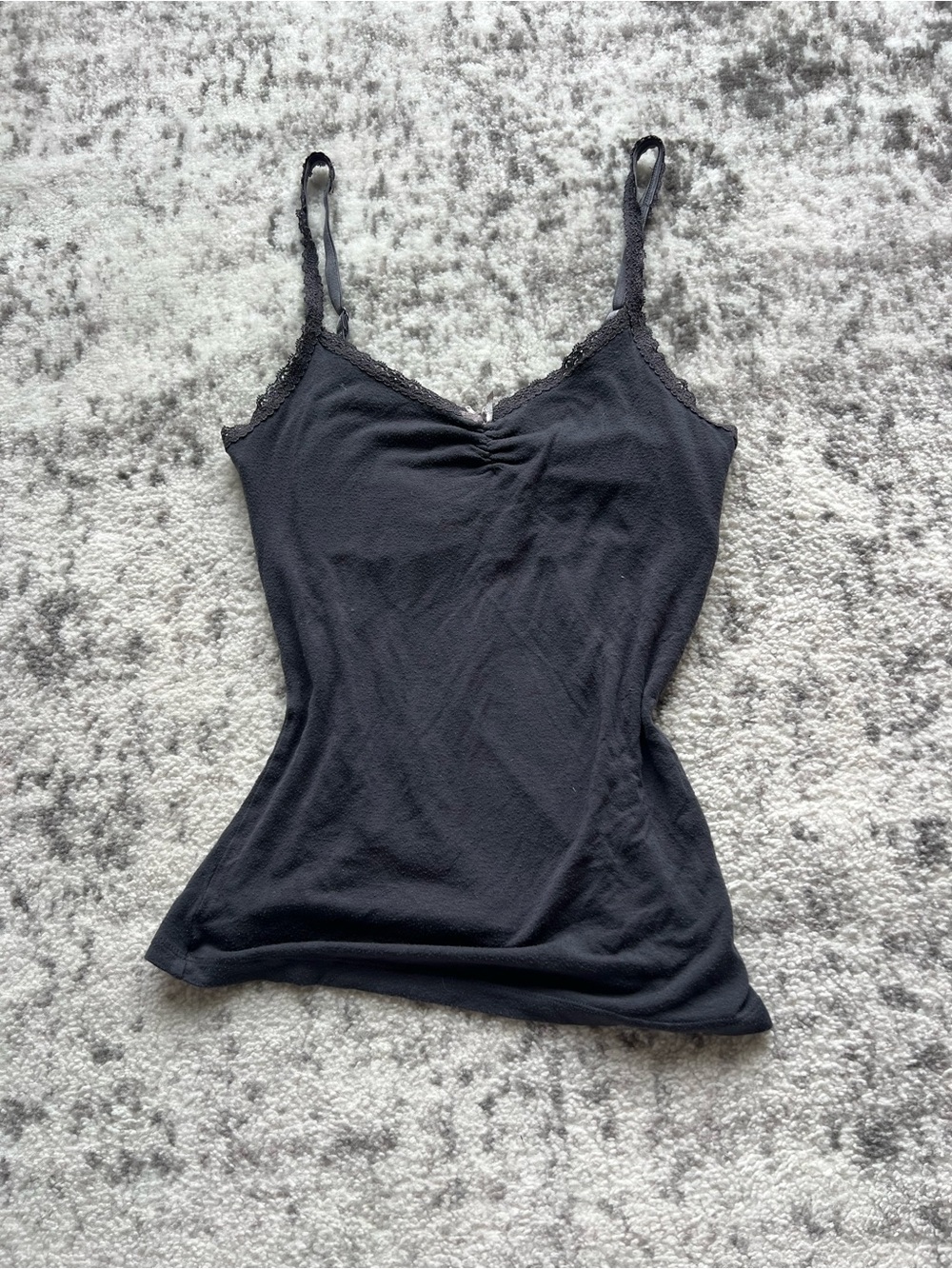 Victoria's Secret Black Lace-Trim Camisole